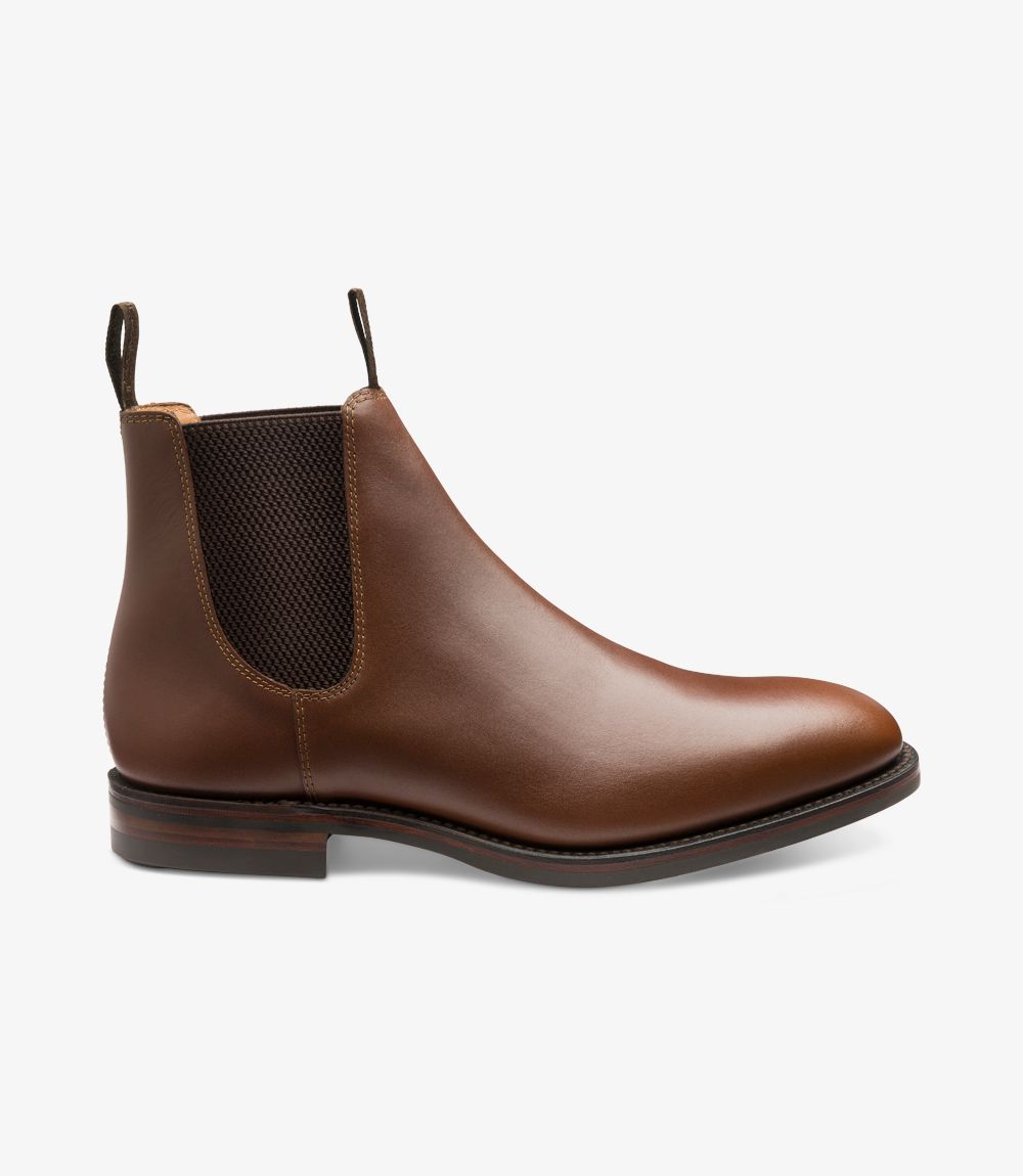 loake chelsea boots brown