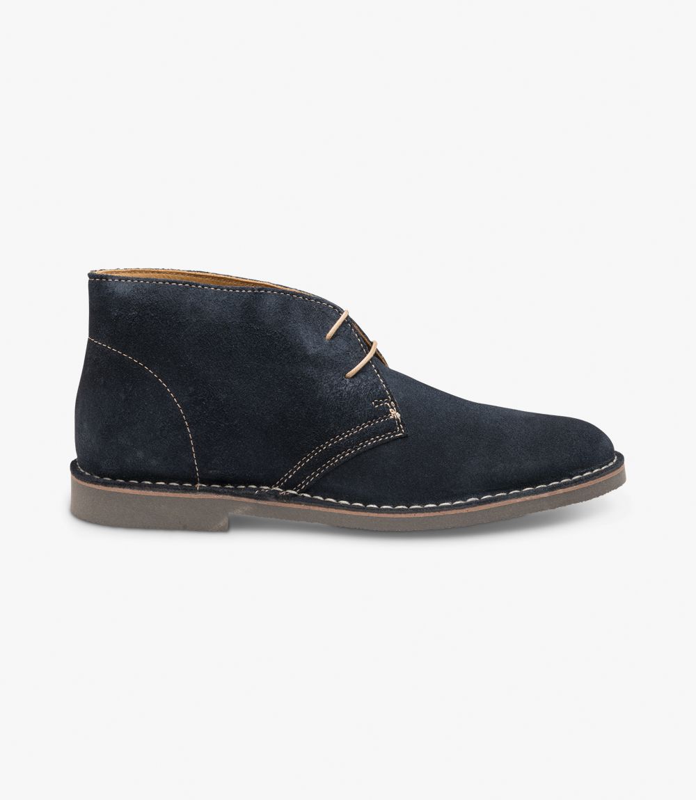 loake blue suede boots