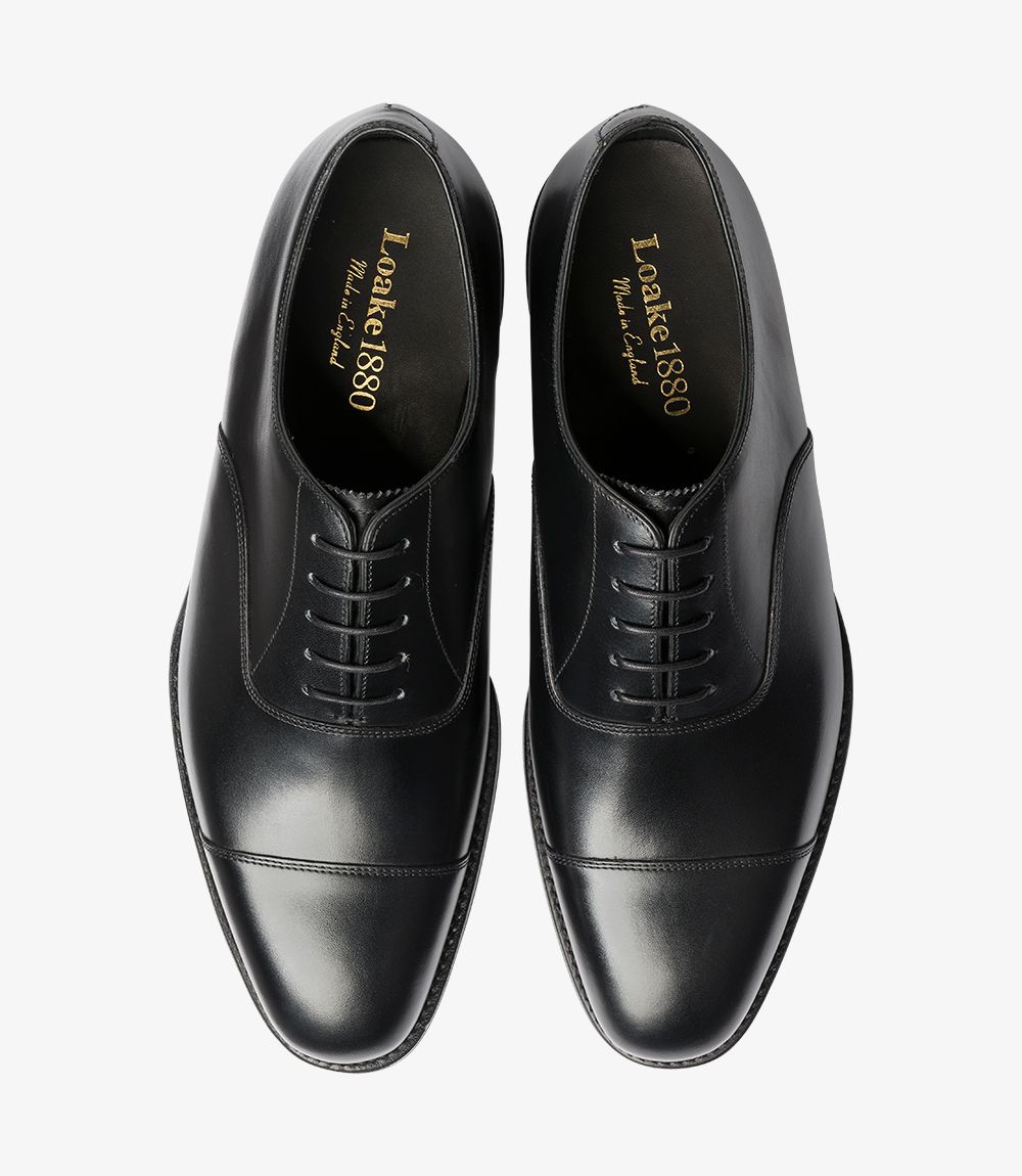 black oxford shoes loake
