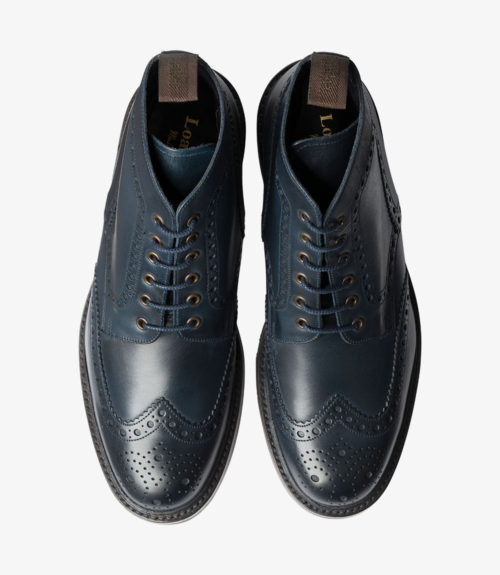 grenson fred leather brogue boots