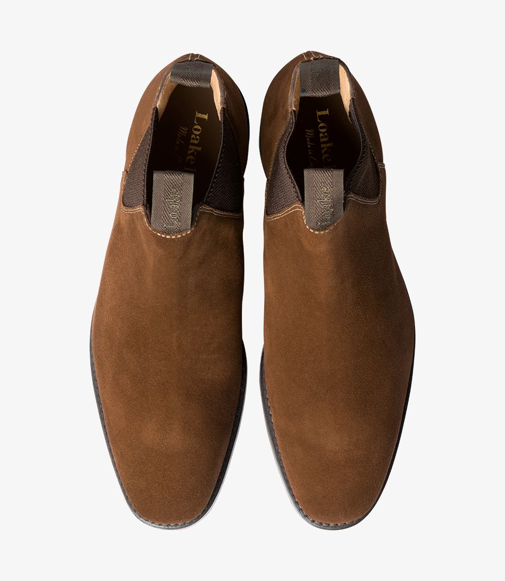 loake chatsworth brown suede