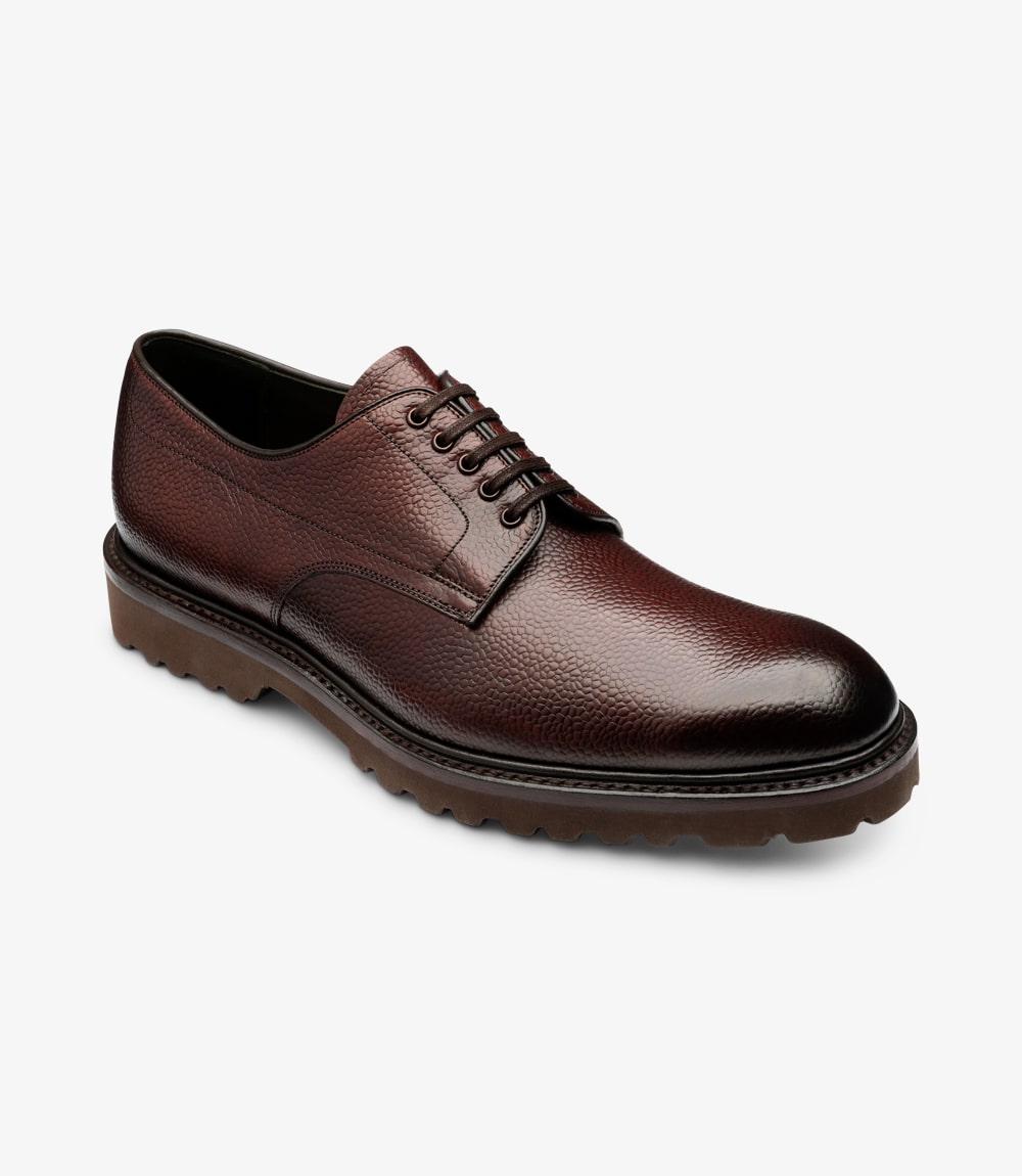 Freud Burgundy plain-tie, featuring rubber soles